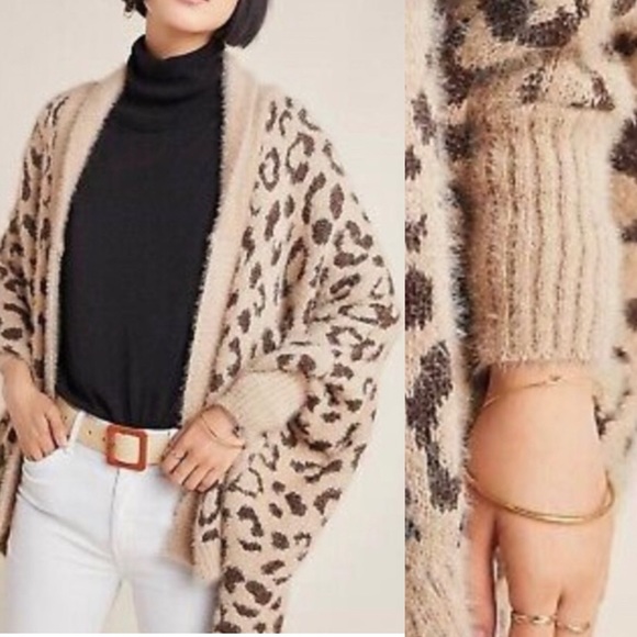 Anthropologie Sweaters - Anthropologie Akemi + Kin Louise leopard wrap O/S